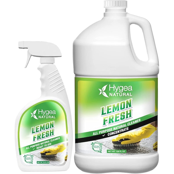 Hygea Natural Lemon Fresh Natural All Purpose Cleaner 24oz Spray Concentrated Refill HNC03 Zoro
